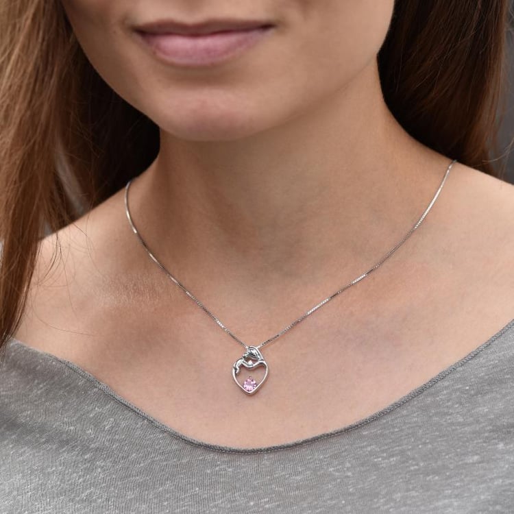 Stříbrný přívěsek matka a dítě 40785