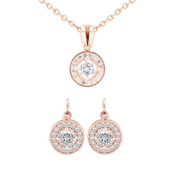 Sada šperků s moissanity a diamanty Camille