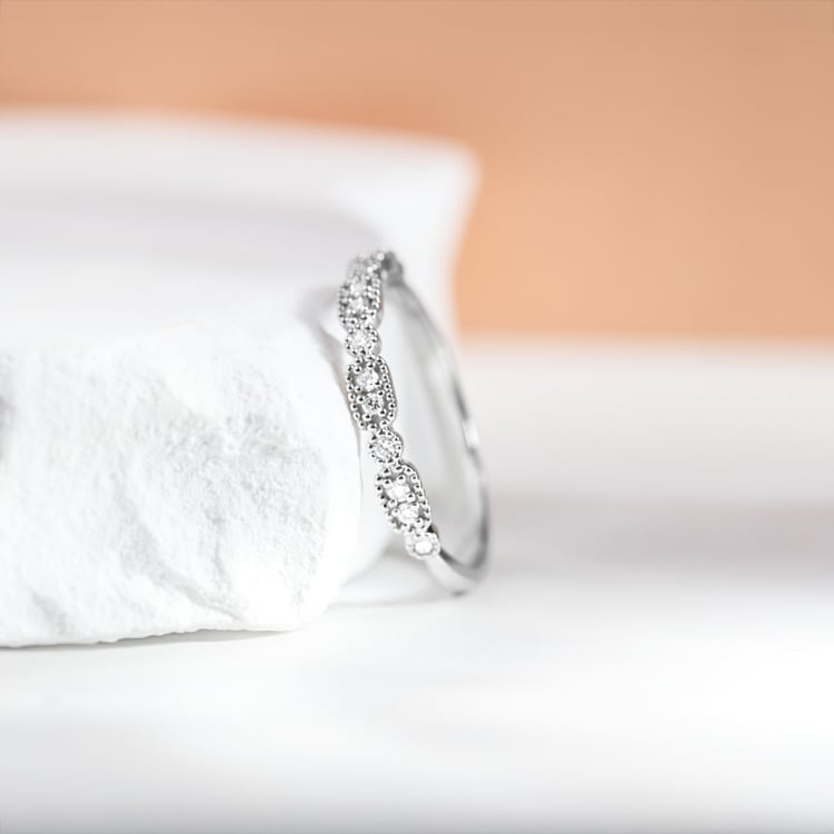 Vintage prsten s lab-grown diamanty a komfortní prsten Liam 151506