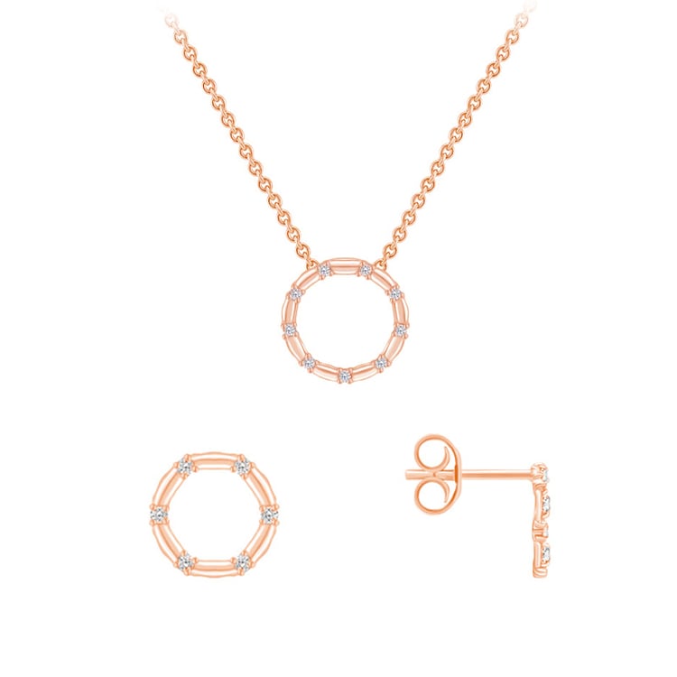 Kolekce stříbrných pozlacených šperků 70855