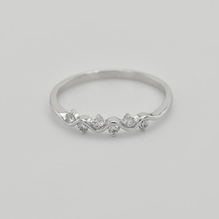 Zlatý prsten s diamanty 19167