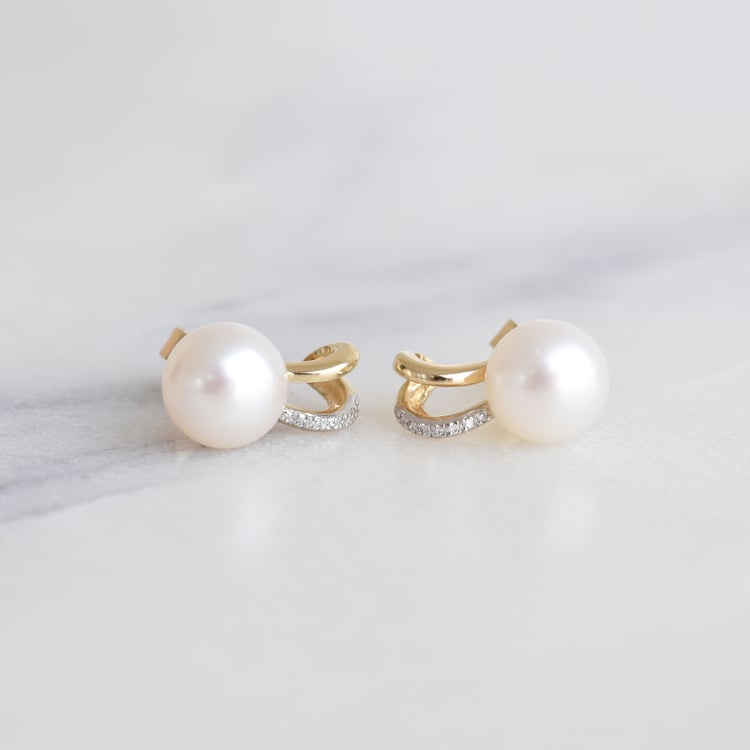 Perlové náušnice ze zlata 86908