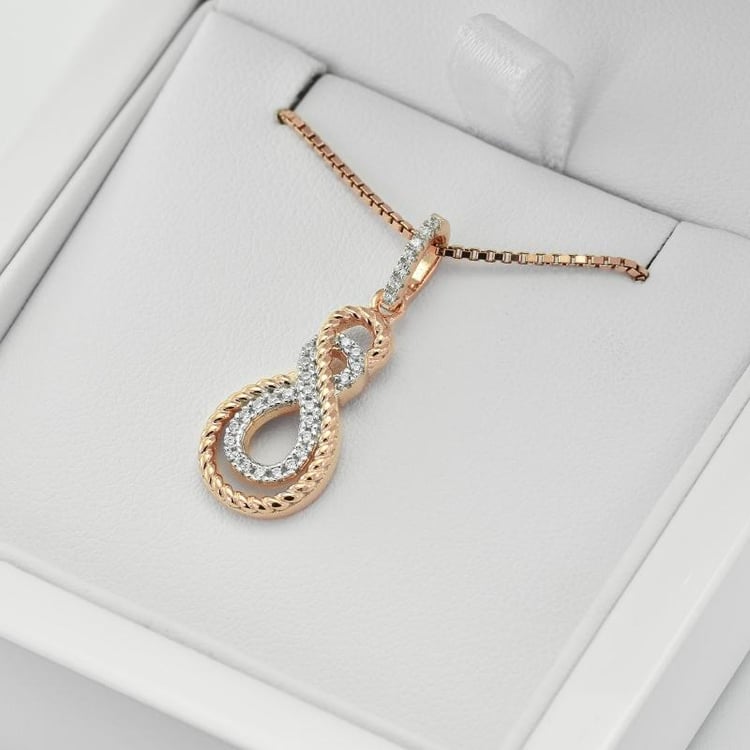 Pozlacený náhrdelník se zirkony 35716