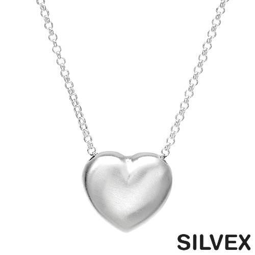 Stříbrný náhrdelník srdce