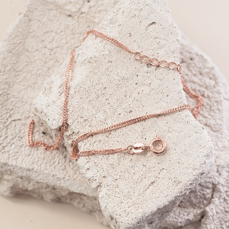 Singapur řetízek 42 cm ze stříbra 124449