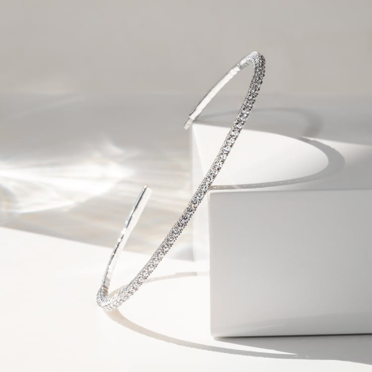 Zlatý flexi náramek s lab-grown diamanty Roberts 142107