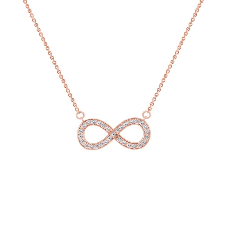 Jemný náhrdelník ze zlata zdobený diamanty 51011