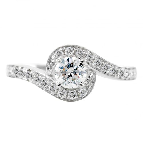 Elegantní zásnubní set posetý diamanty Dyani