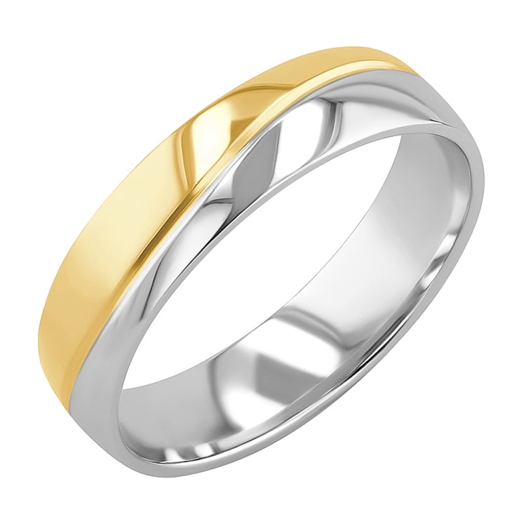 Zlaté snubní prsteny ze zlata se třemi diamanty Brennan 125759