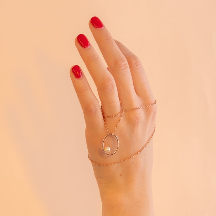 Pozlacený set perlových šperků Stacie 101263