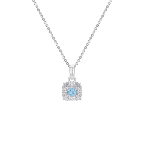 Akvamarínová zlatá sada šperků s diamanty Brisa