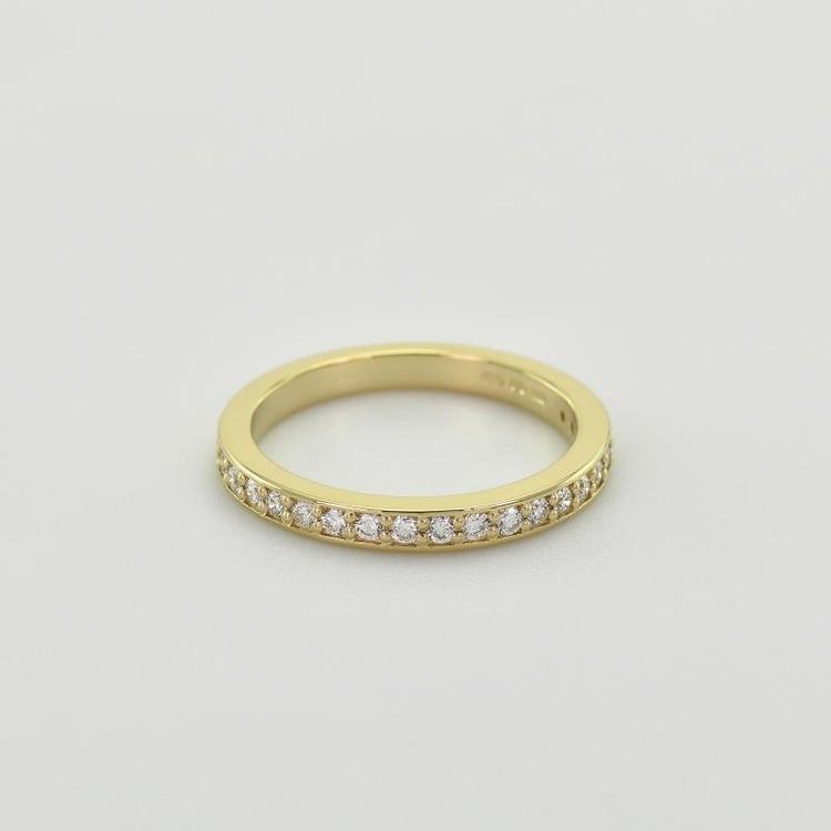 Eternity prsten s lab-grown diamanty a pánský půlkulatý prsten Zyte 102015