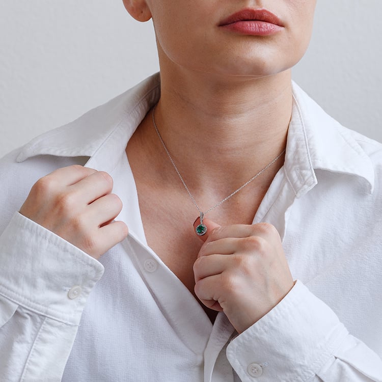 Smaragdová kolekce šperků ze zlata Odetta 133341