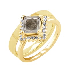 Set prstenů se salt and pepper diamantem Guerra