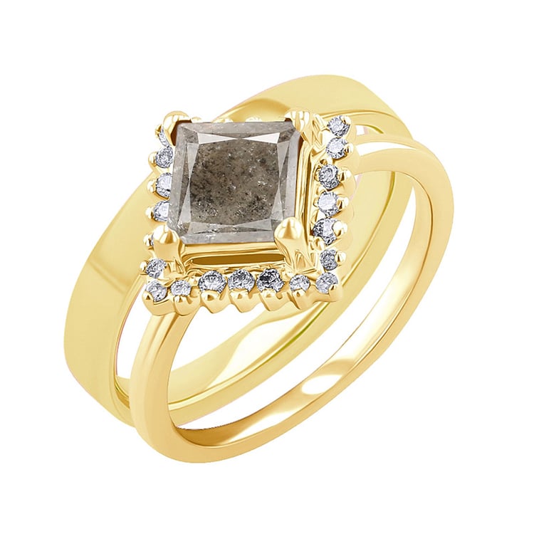 Set prstenů se salt and pepper diamantem Guerra 132566