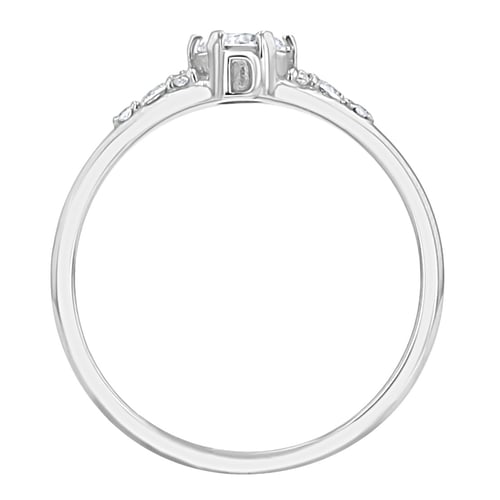 Zásnubní prsten s výběrem písmene a diamanty Diana