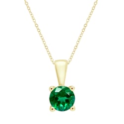 Stříbrný přívěsek se smaragdem s výběrem velikosti Quinn