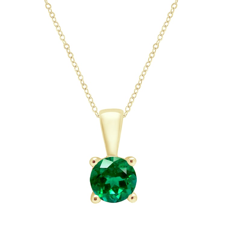 Stříbrný přívěsek se smaragdem s výběrem velikosti Quinn