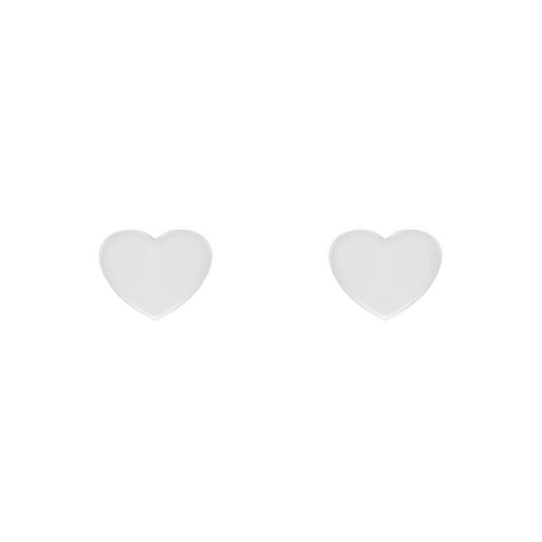 Minimalistické zlaté náušnice ve tvaru srdce Kanya