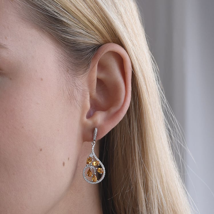 Citrínové náušnice 69888