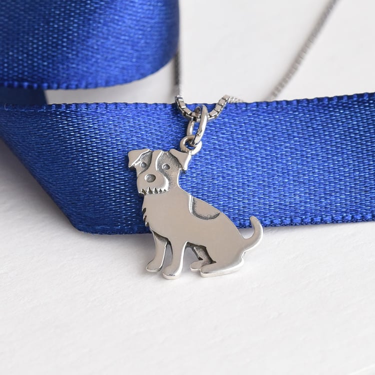 Stříbrný přívěsek ve tvaru psa 78143