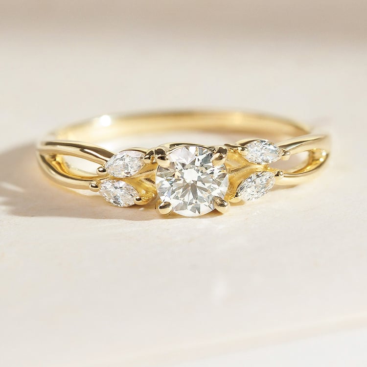 Zásnubní prsten ze zlata s 0.42ct IGI certifikovaným lab-grown diamantem Halym 158315