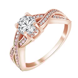 Luxusní zásnubní prsten s lab-grown diamanty Frankie