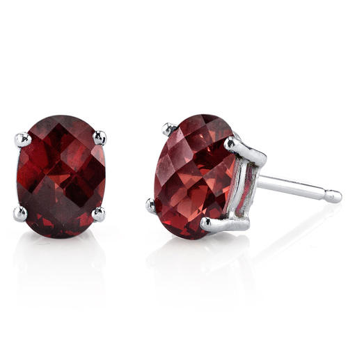 Granátové náušnice 16616