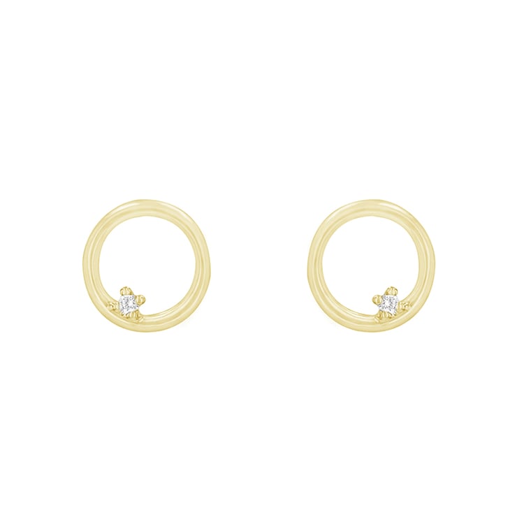 Karma náušnice ze žlutého zlata