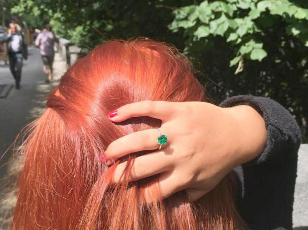 Prsten se smaragdem 6209