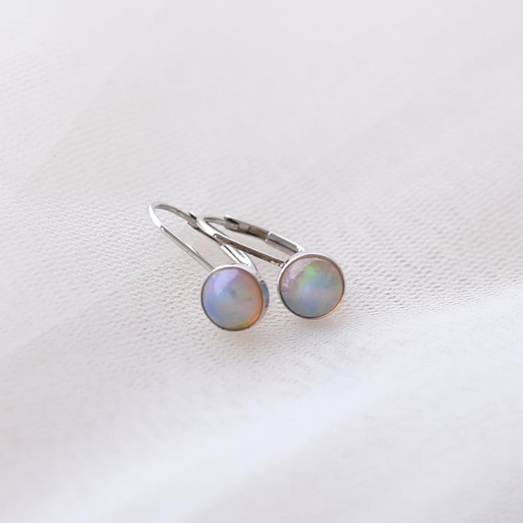 Stříbrné visací náušnice 58740