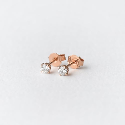 Náušnice s výběrem karátové váhy lab-grown diamantu Sandre
