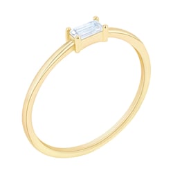 Minimalistický prsten s akvamarínem Koos