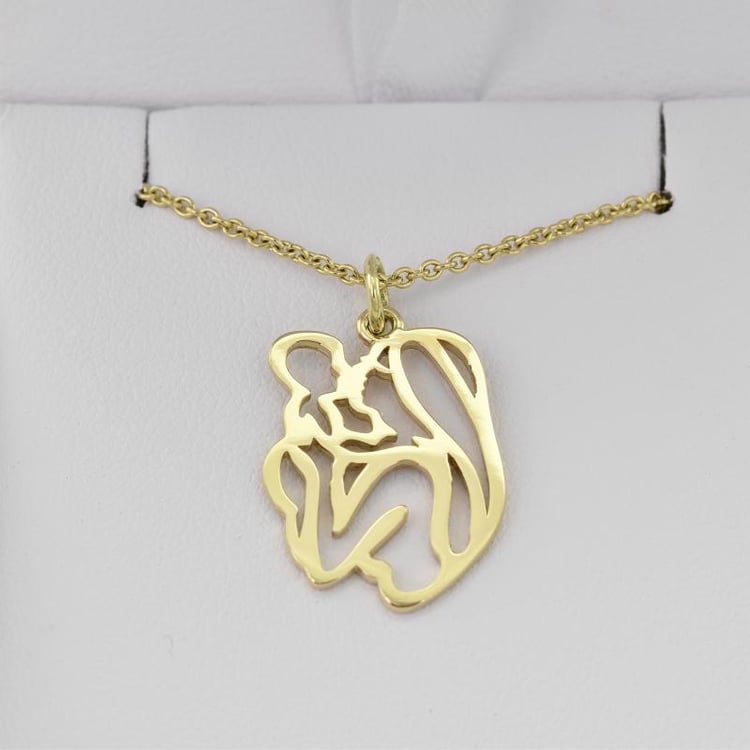 Zlatý náhrdelník máma a dítě 22736