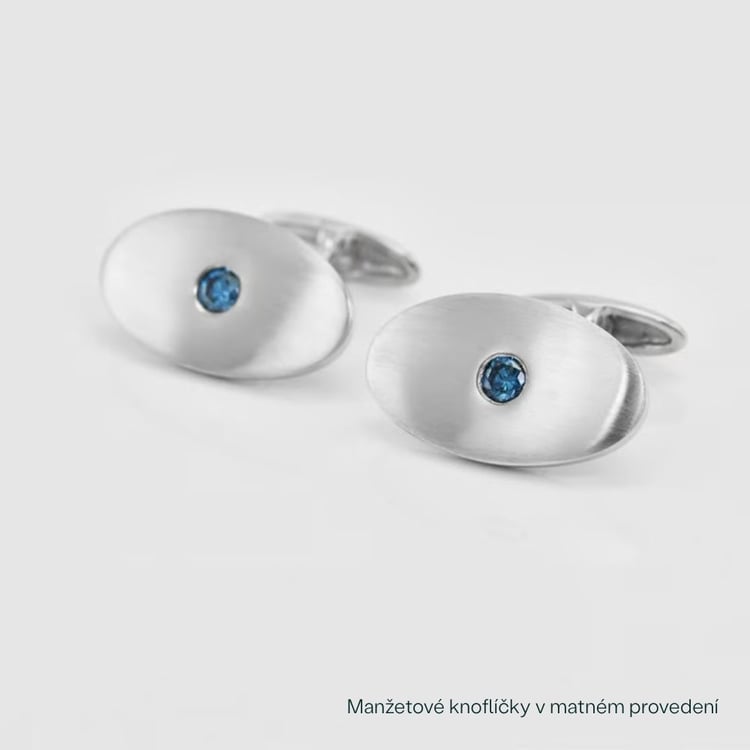 Platinové manžetové knoflíčky 165836
