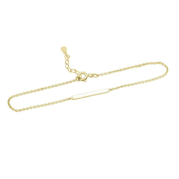 Stříbrný minimalistický náramek Bar 104916