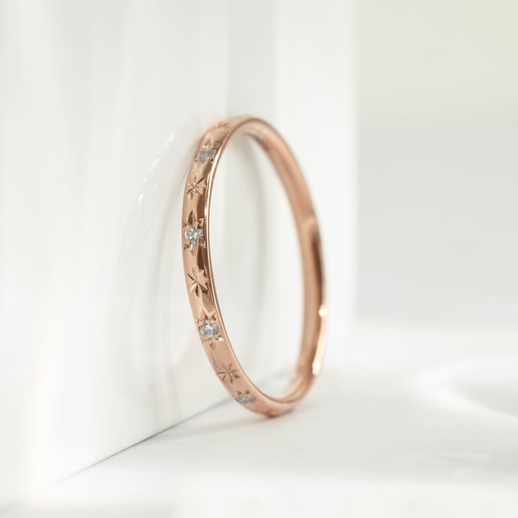 Snubní prsteny plné hvězd s diamanty Mirias 118172