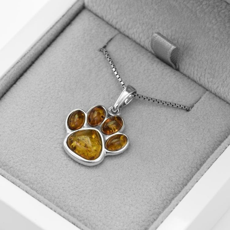 Tlapka ve stříbrném přívěsku 52069