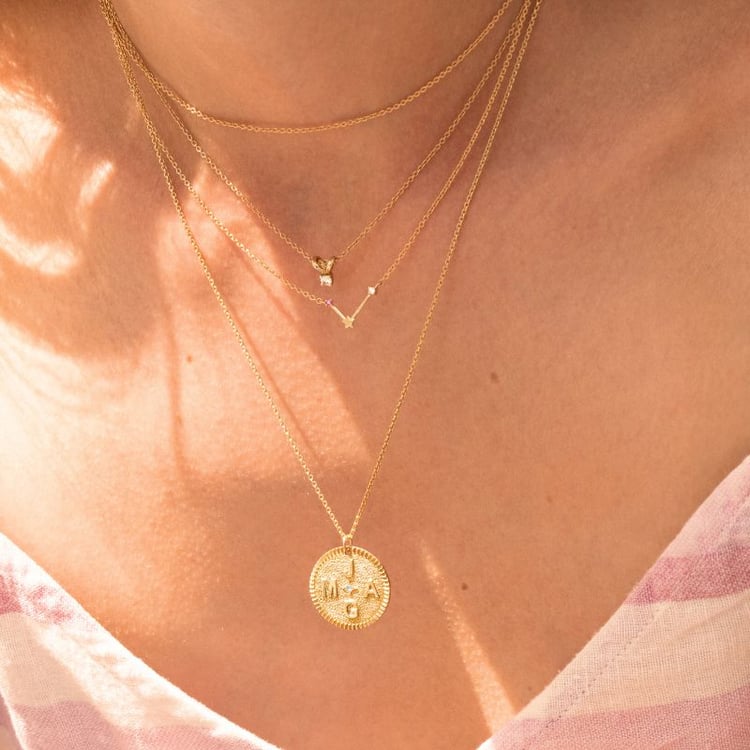 Zlatý přívěsek s diamantem Levande 142388