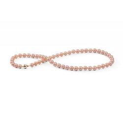 Elegantní zlatý náhrdelník s 6-6.50mm perlami Elodie