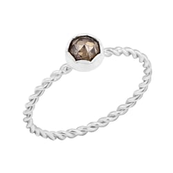 Proplétaný prsten se salt and pepper diamantem Chanice