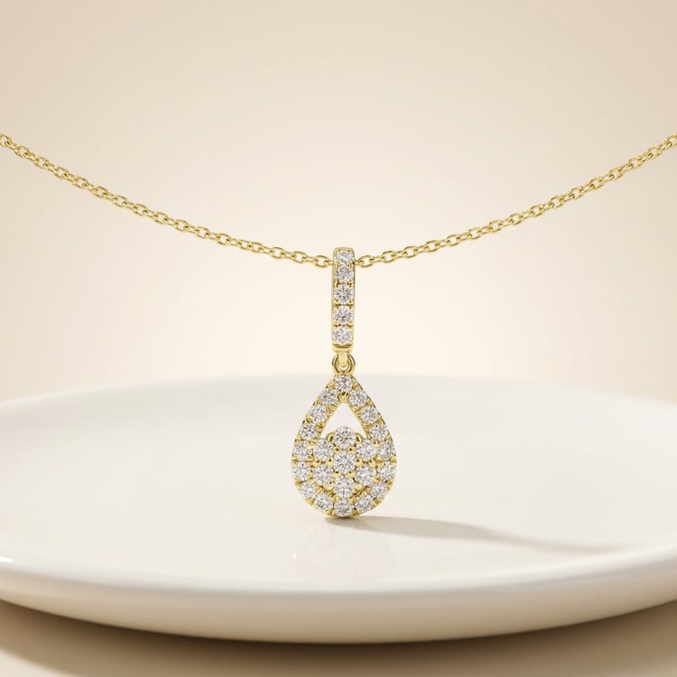 Romantický přívěsek s lab-grown diamanty Kai 171434