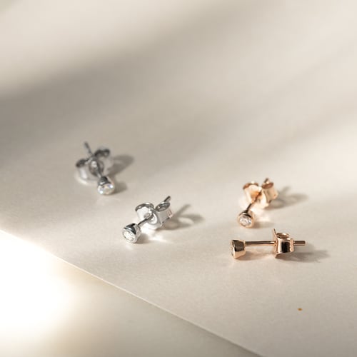 Minimalistický sada šperků s diamanty Misu