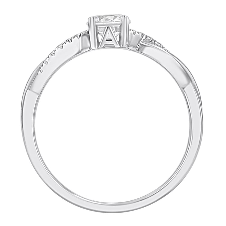 Zásnubní prsten s výběrem písmene a diamanty Aliye 166913