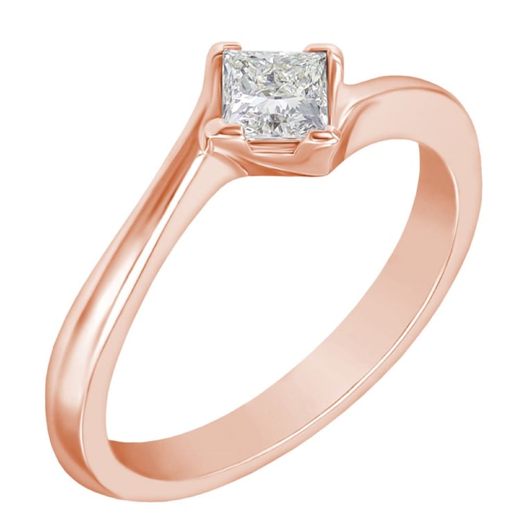 Zásnubní prsten s princess diamantem 164027