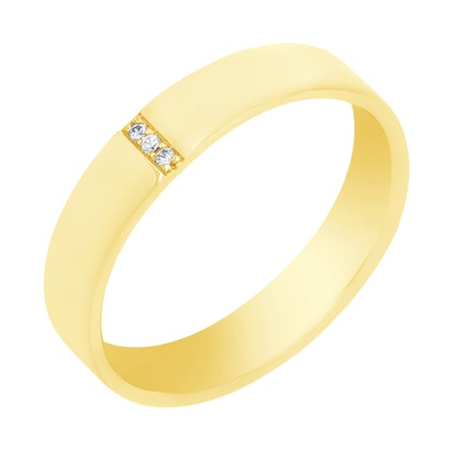 Zlaté snubní prsteny s diamanty Pyar