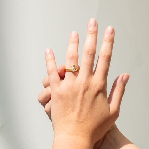 Vykrojený prsten s marquise diamanty Riori