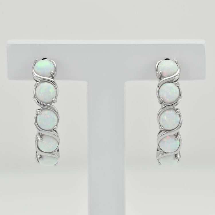 Náušnice s opály 35750