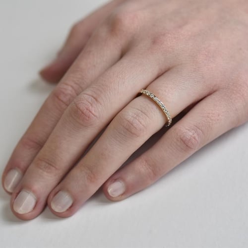 Eternity prsten s lab-grown diamanty a pánský komfortní prsten Driany