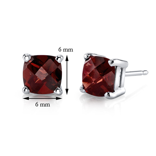 Granátové náušnice v zlatě 31151